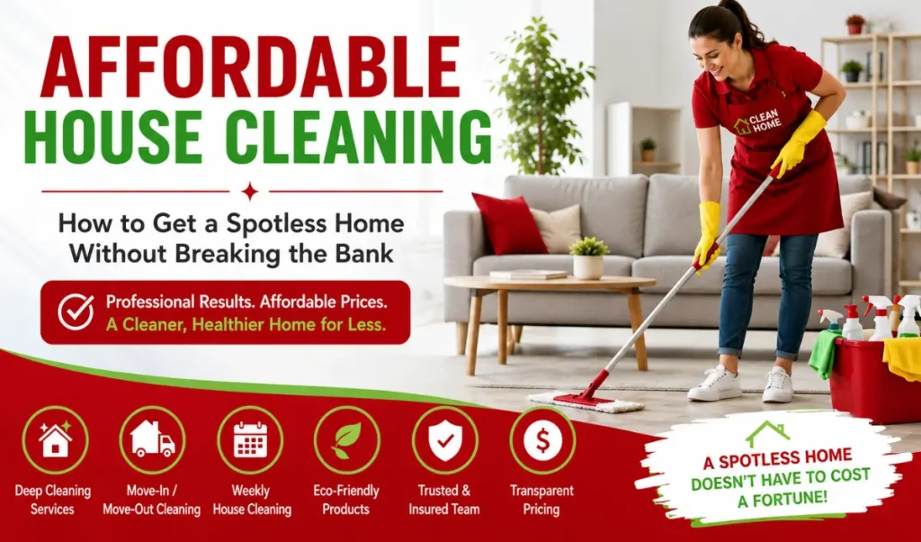 A professional house cleaner cleaning a modern living room. Home cleaning Guelph is a good cleaning place